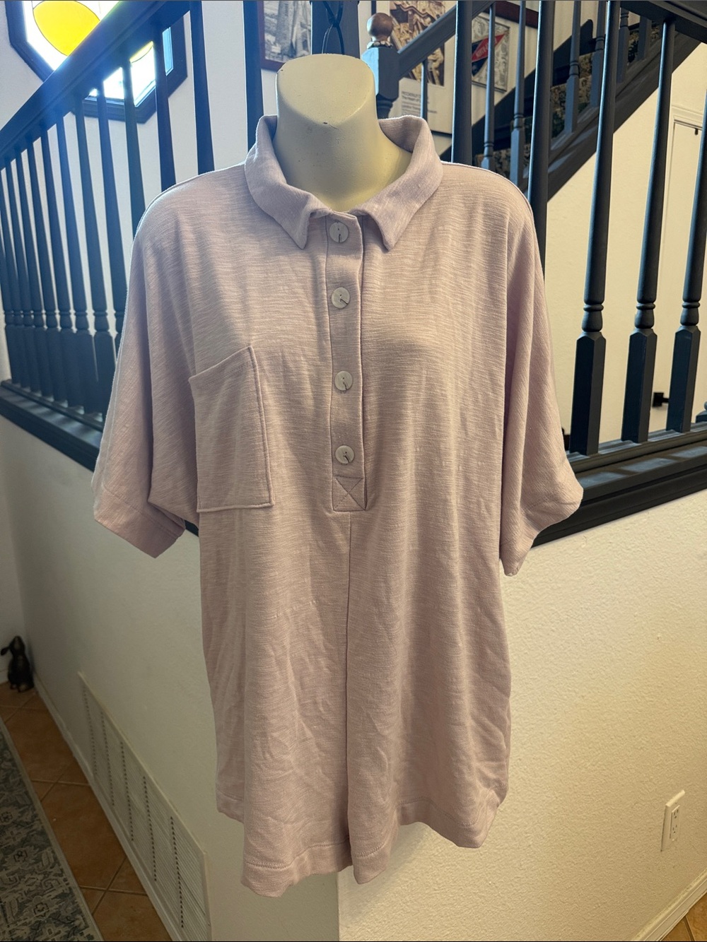 Bucket List Lavender Short-Sleeve Romper
